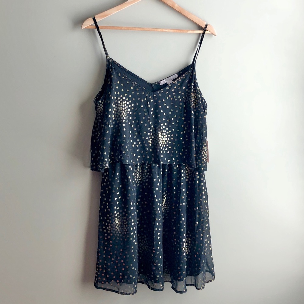 NWT Black and Gold Dress